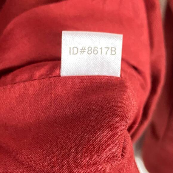 Ann Taylor Twill Peacoat Sz‎ XS Rust Red Cotton Fall Cropped Jacket - Picture 9 of 15